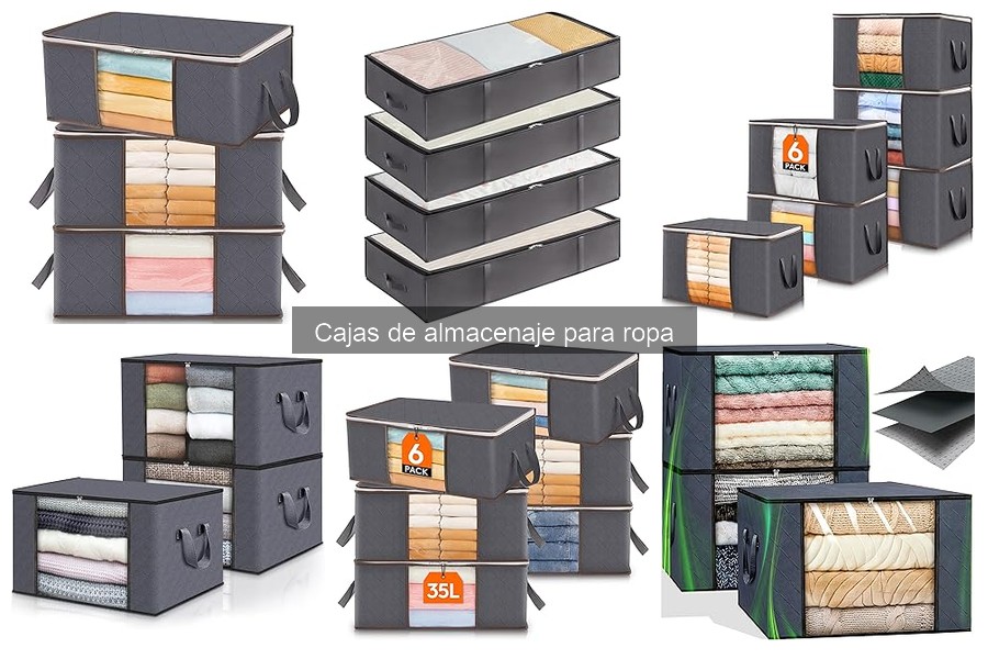 Cajas de almacenaje para ropa: definición y características
