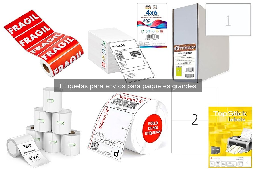 Cómo conservar etiquetas para envíos de paquetes grandes