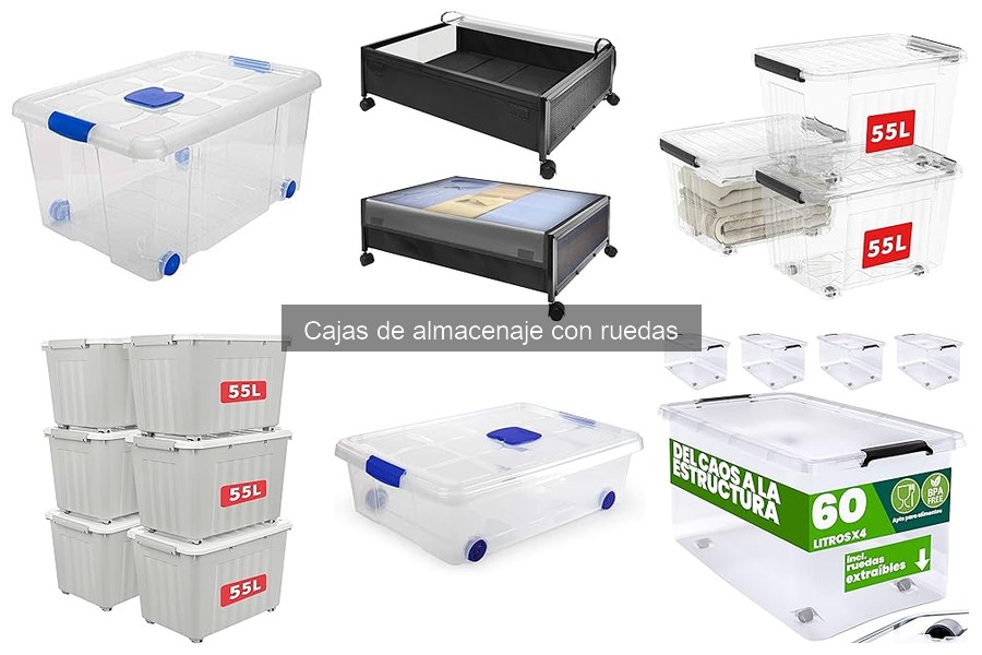 Comparativa: Cajas de almacenaje con ruedas vs sin ruedas