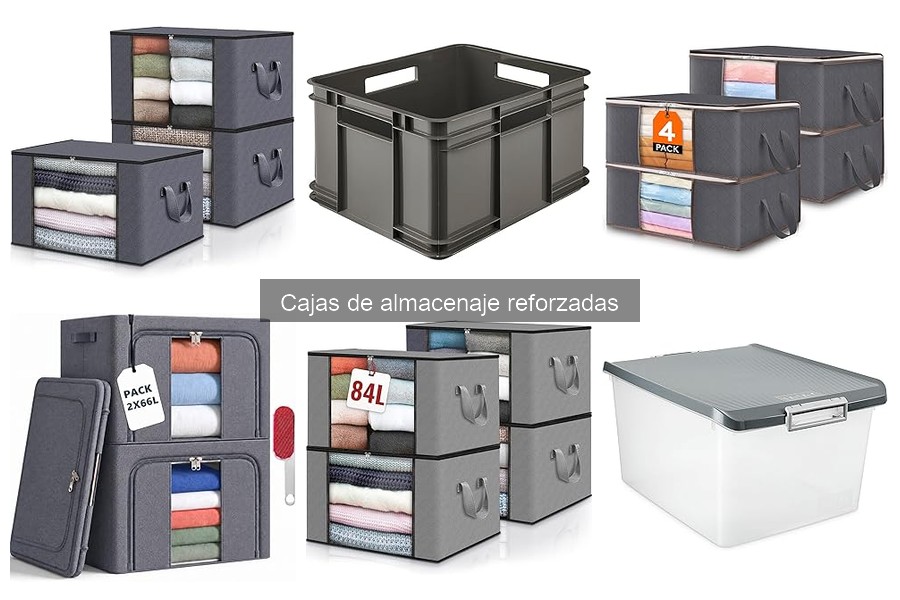 ** Comparativa: Cajas de Almacenaje Reforzadas vs Cajas de Cartón