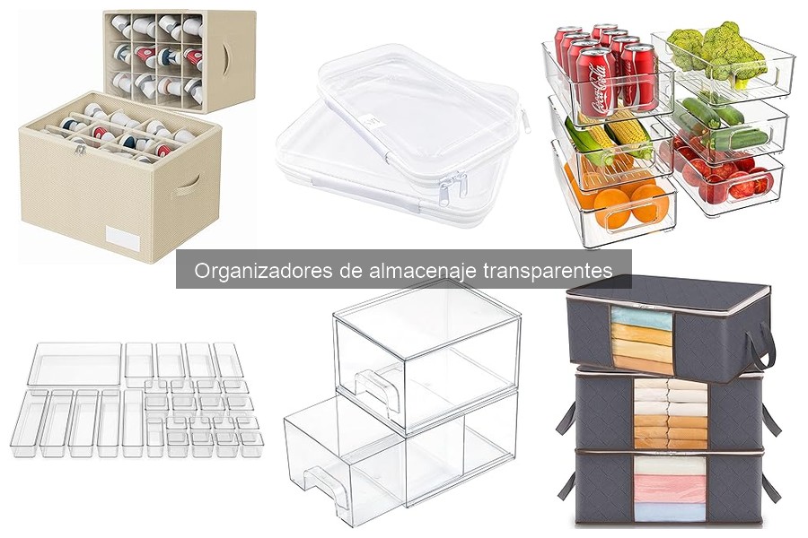 Comparativa de Organizadores de Almacenaje Transparentes