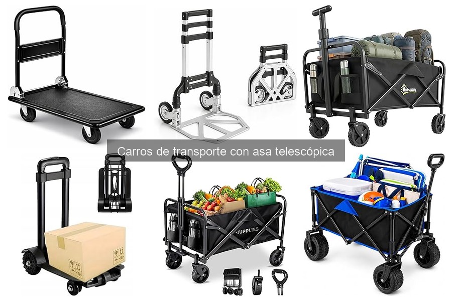 Diferencias entre carros con asa telescópica y carros plegables