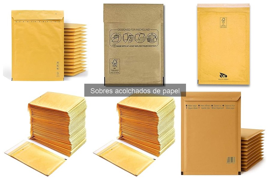 Mejores sobres acolchados de papel para proteger envíos frágiles