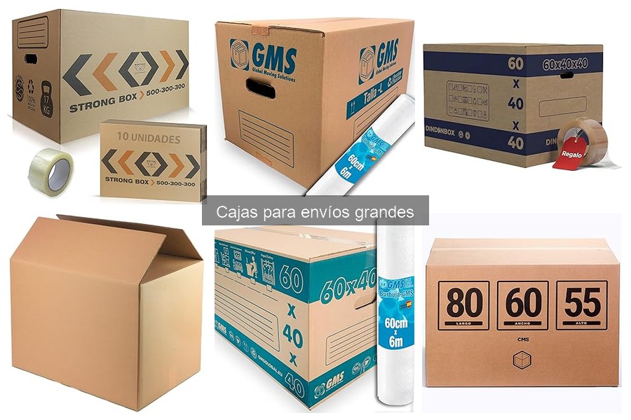 Preguntas frecuentes sobre cajas para envíos grandes