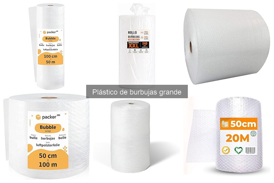 Tipos de plástico de burbujas grandes y sus características