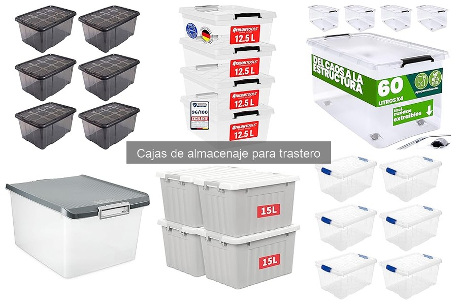 Uso efectivo de cajas de almacenaje en el trastero